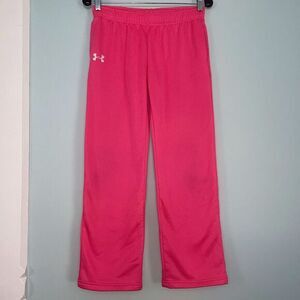 Under Armour ColdGear Storm‎ 1 Stretch Fit Athletic Pants Girls Youth Large Pink